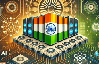 _A feature image showcasing the launch of supercomputers in India, with a futuristic representation of the PARAM Rudra supercomputers. The image includ